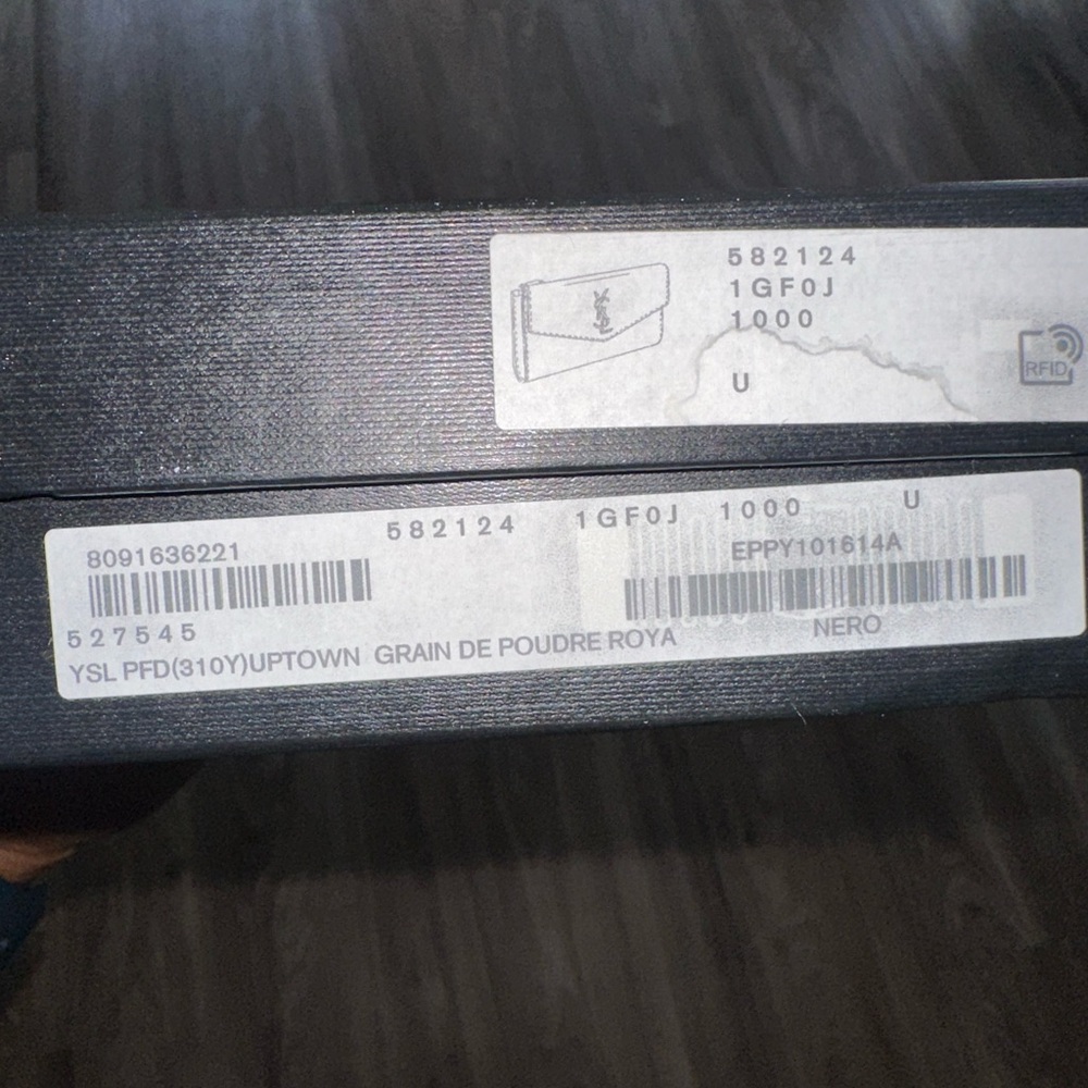 Yves Saint Laurent Black Wallet